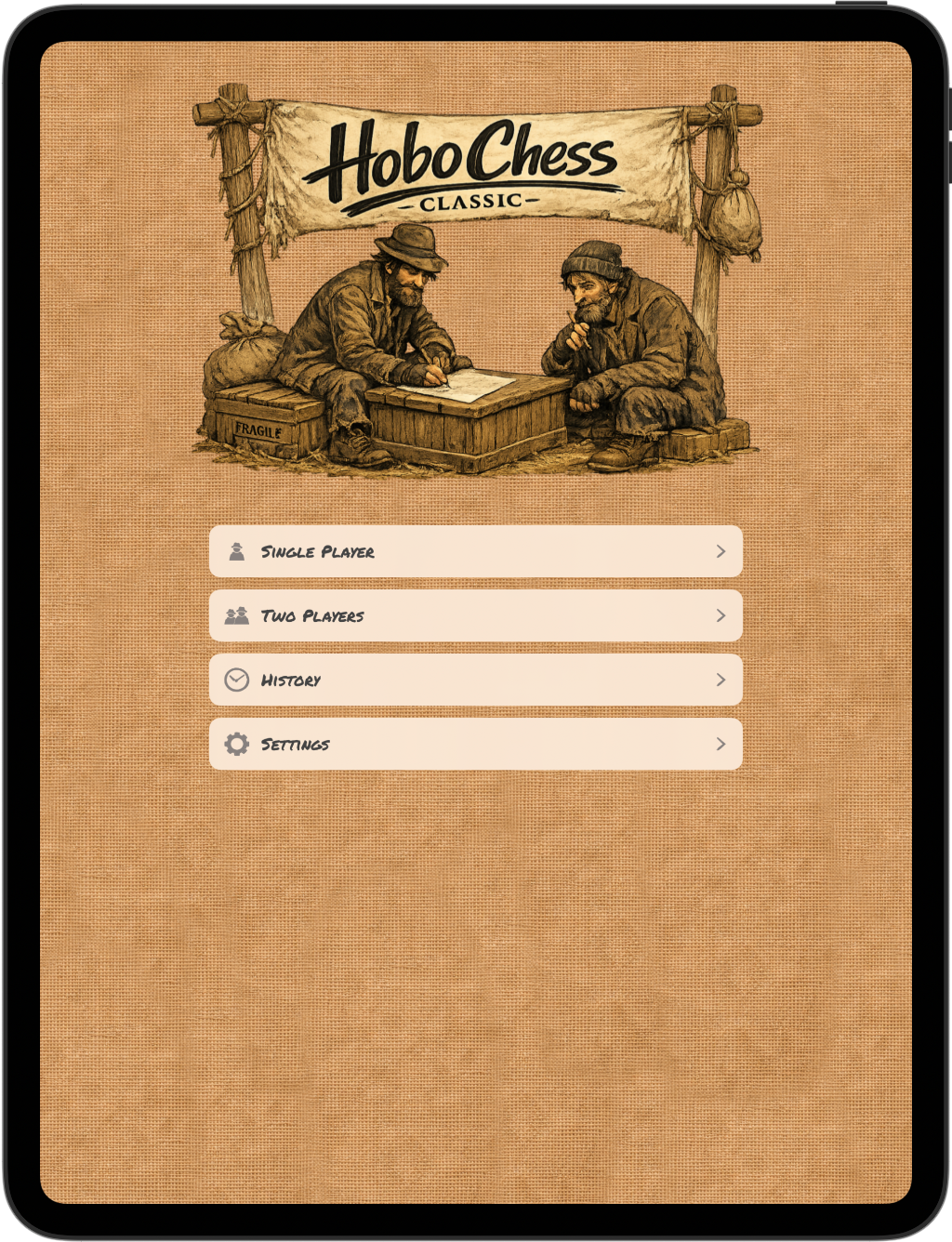 Hobo Chess Classic on iPad