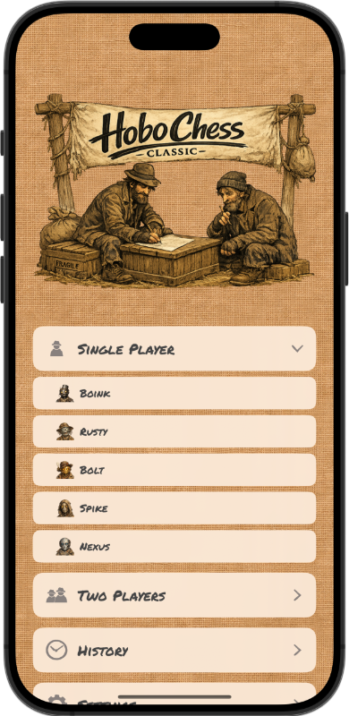 Hobo Chess Classic on iPhone